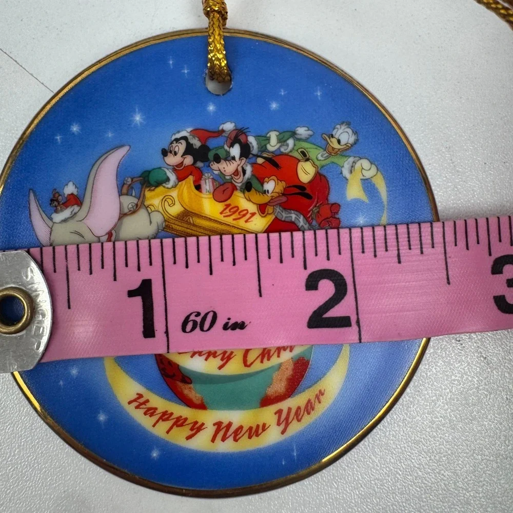 Vtg 1991 Disney Parks Christmas‎ Ornament Dumbo Mickey Pluto Donald Japan